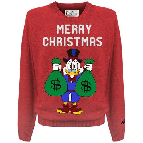 Crewneck Sweater with Logo / Red