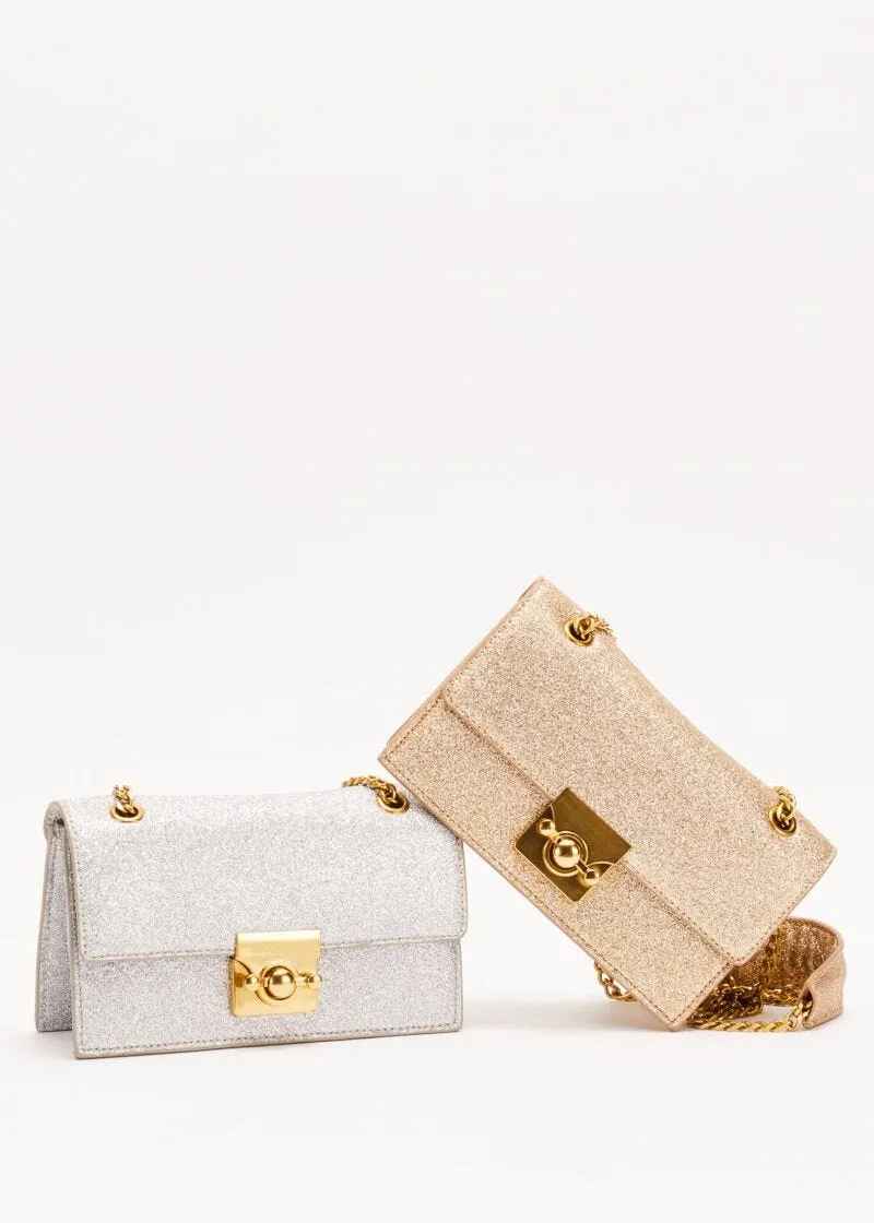 Crossbody in texture glitterata