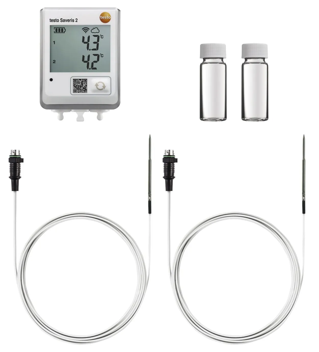 Data Logger Testo Saveris 2 - Fridge monitoring kit, 2 canali, Wi-Fi