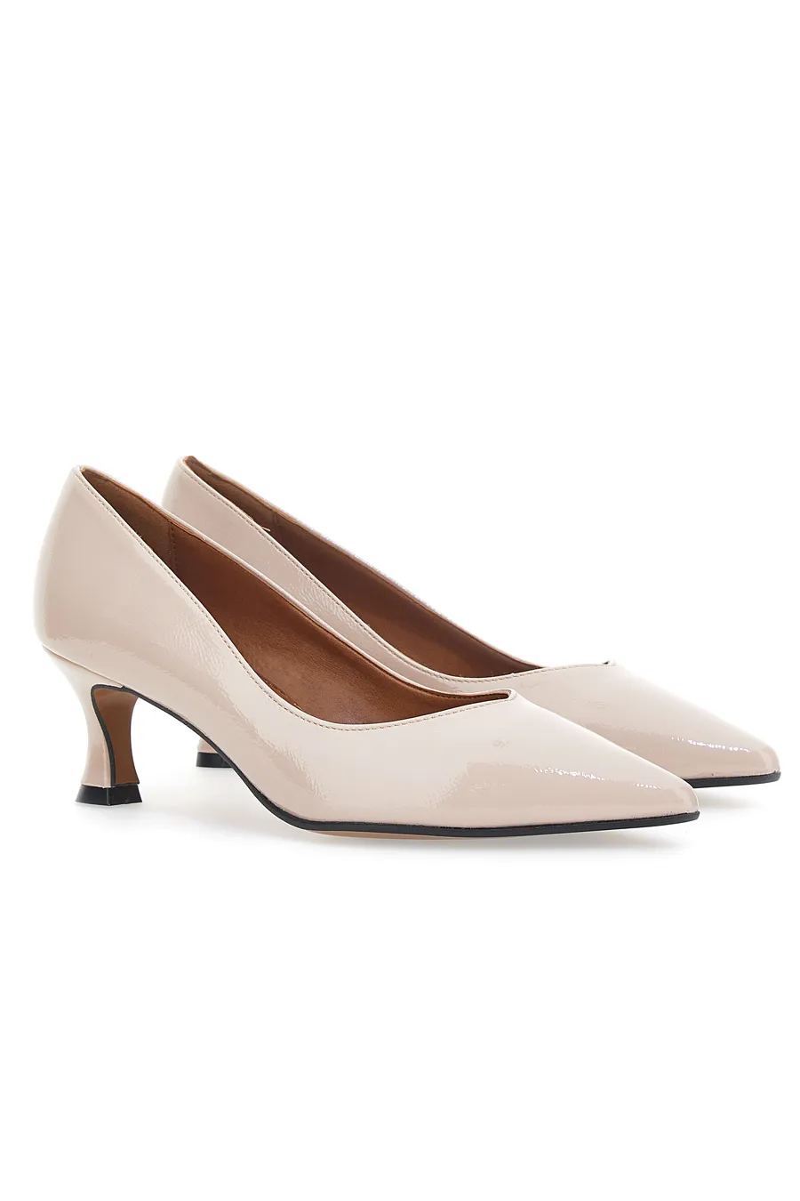 Décolleté nude con tacco basso a rocchetto Pittarello Couture 61