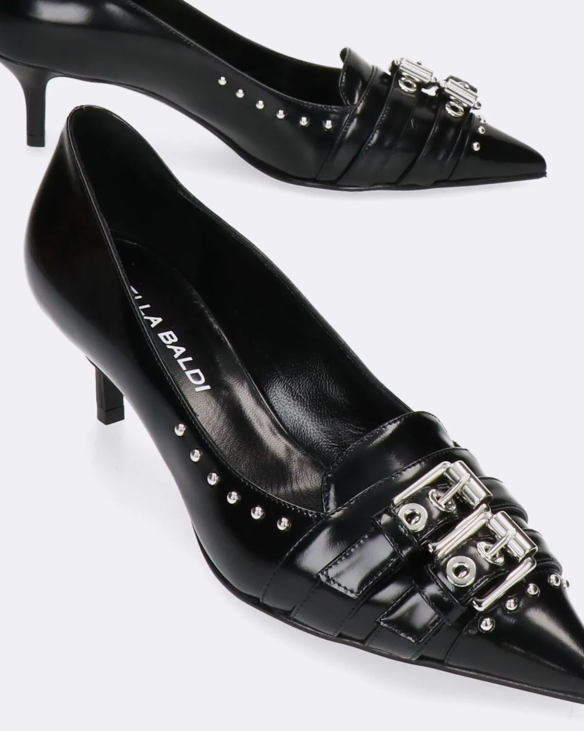 Decollete Laredo Nero Tacco Basso