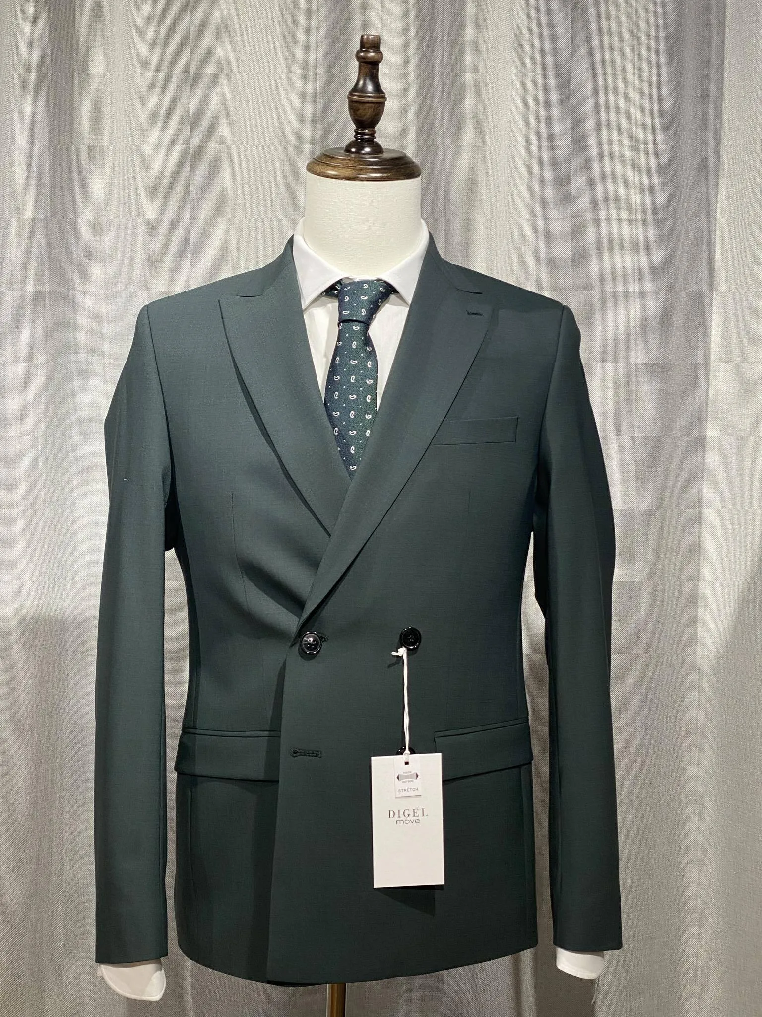 DIGEL giacca uomo doppiopetto in fresco lana NASH 99849