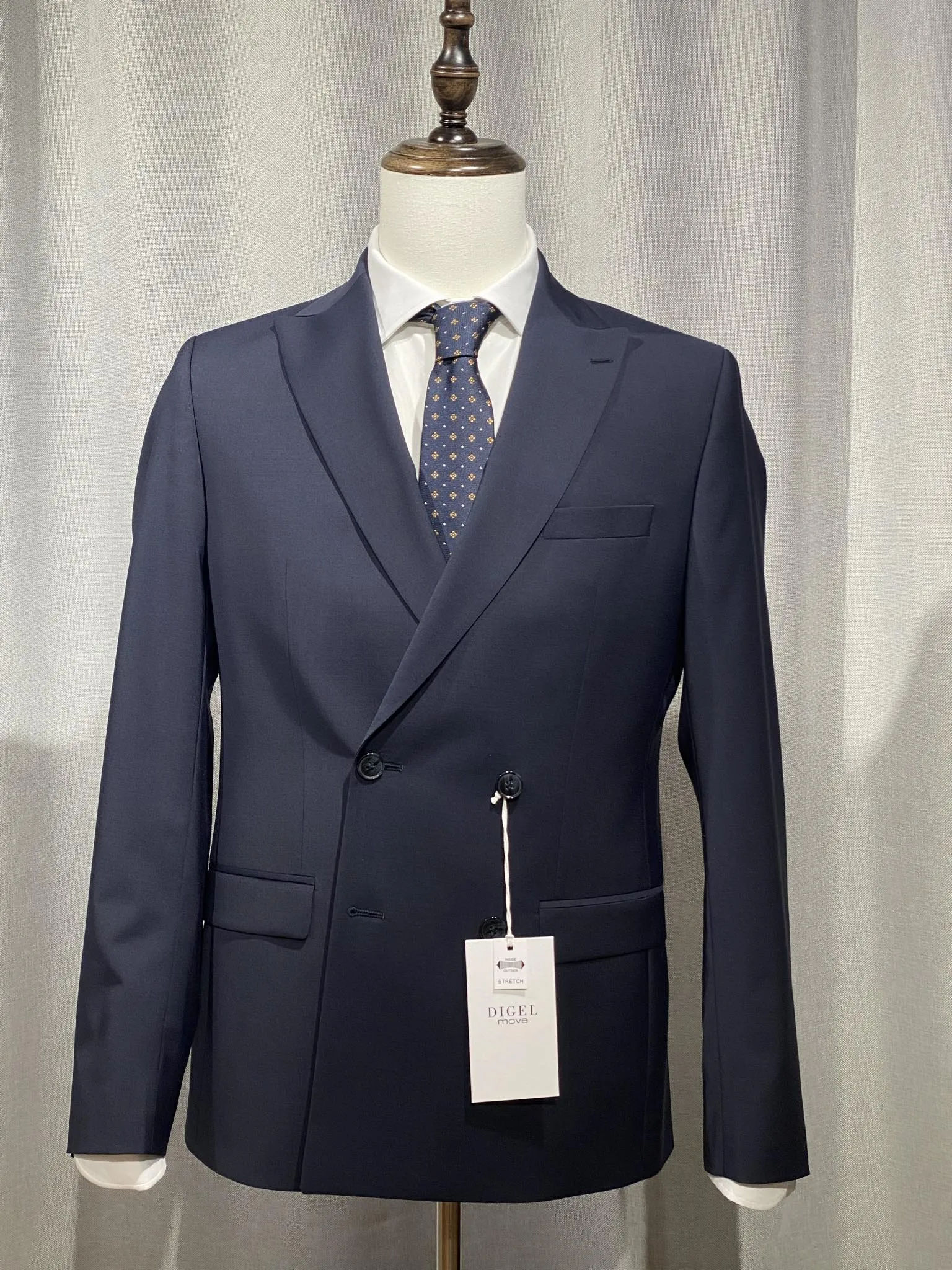 DIGEL giacca uomo doppiopetto in fresco lana NASH 99849