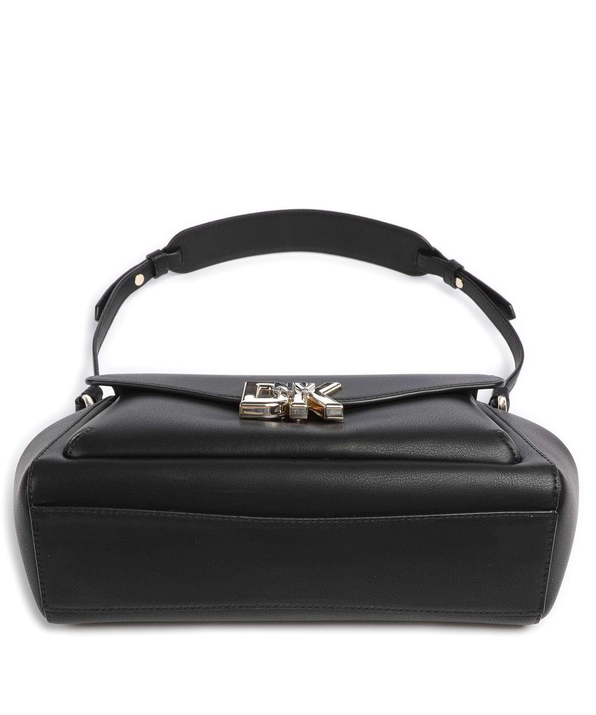  DKNY Milano Downtown Borsa a spalla pelle di vacchetta finemente grana nero  