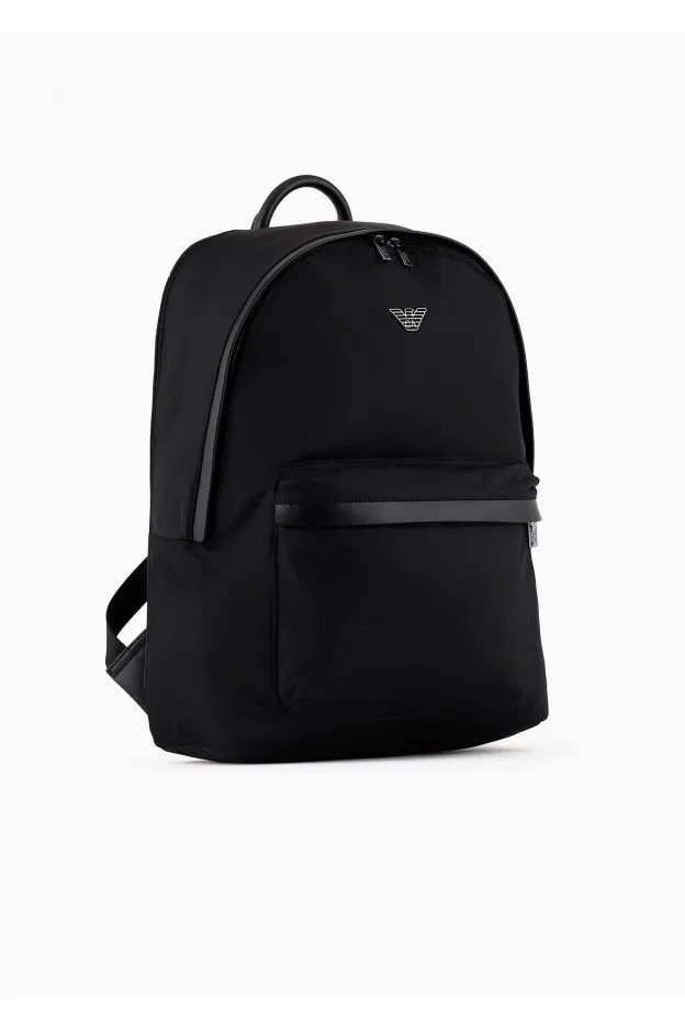 Emporio Armani Zaino in nylon riciclato Armani Sustainability Values