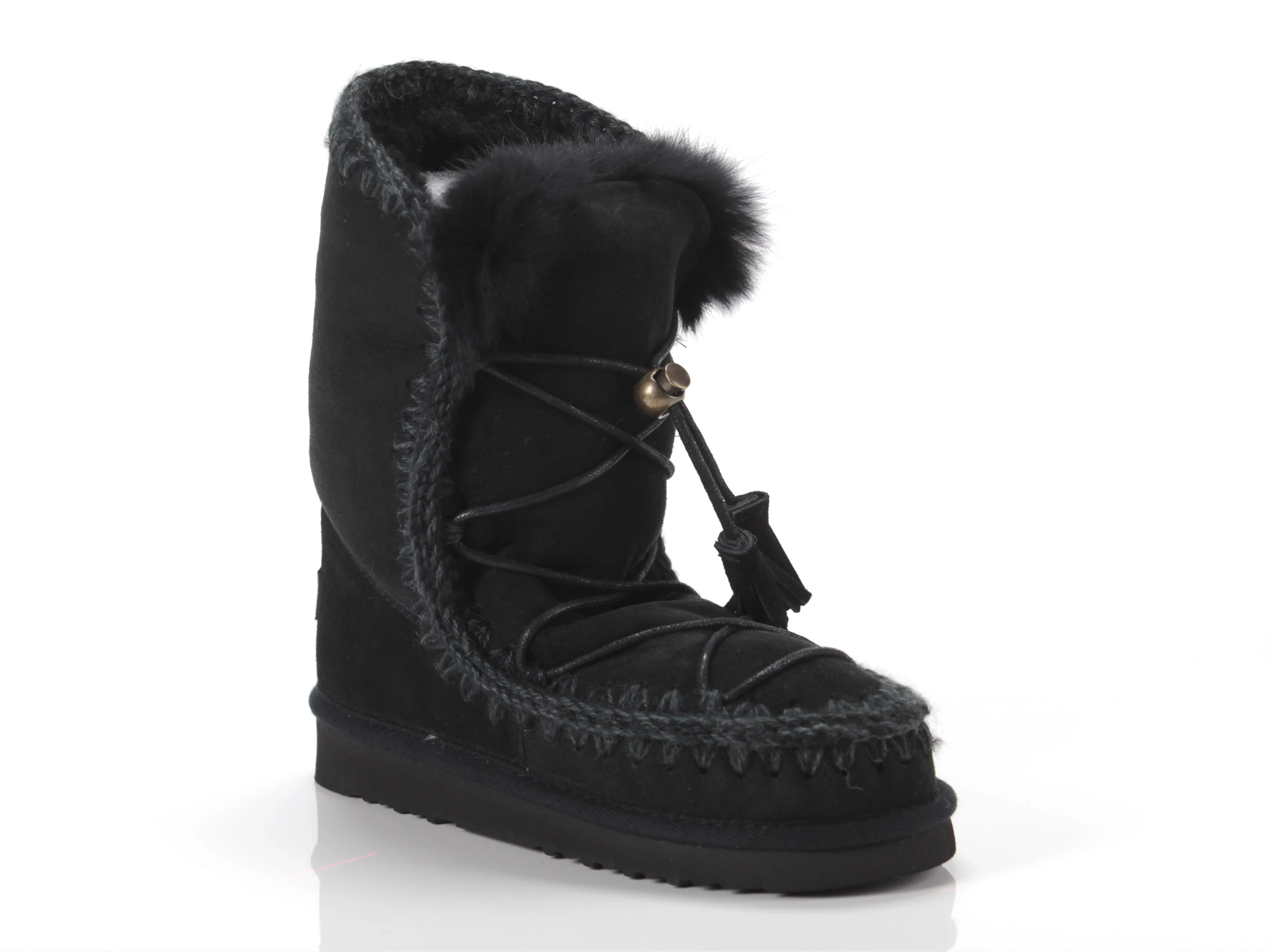 Eskimo Dream Catcher Lace Up And Rabbit Fur