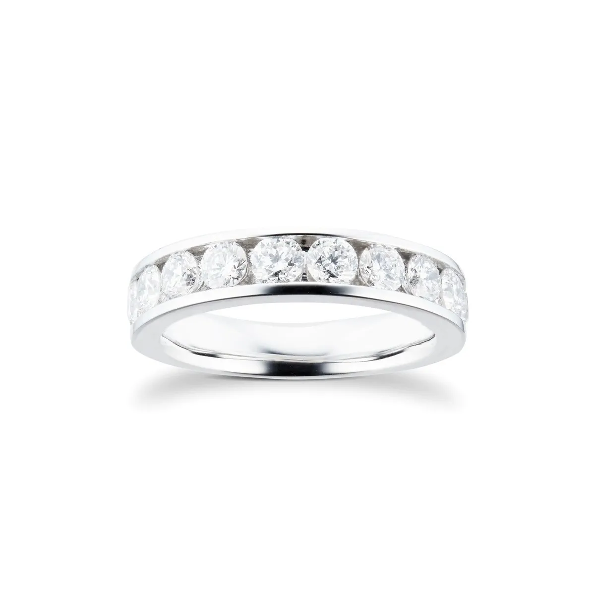 Eternity Anello in oro bianco 18k con diamanti 2 carati SG15579