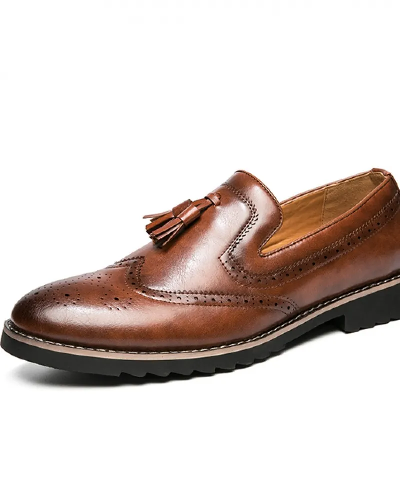 Fashion Luxury Designer Nappe Scarpe Brogue in pelle spaccata per uomo Casual Oxford Abito formale Calzature da sposa Zapatilla