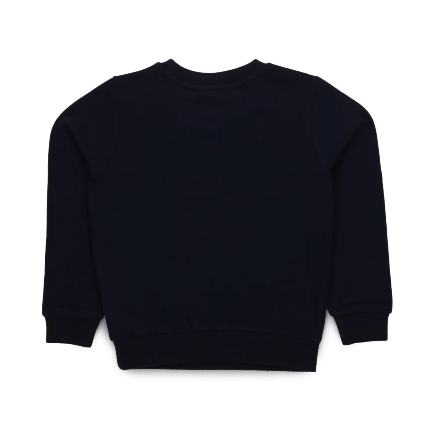 Felpa Blu Scuro Con Stampa Logo Bambino E Teen