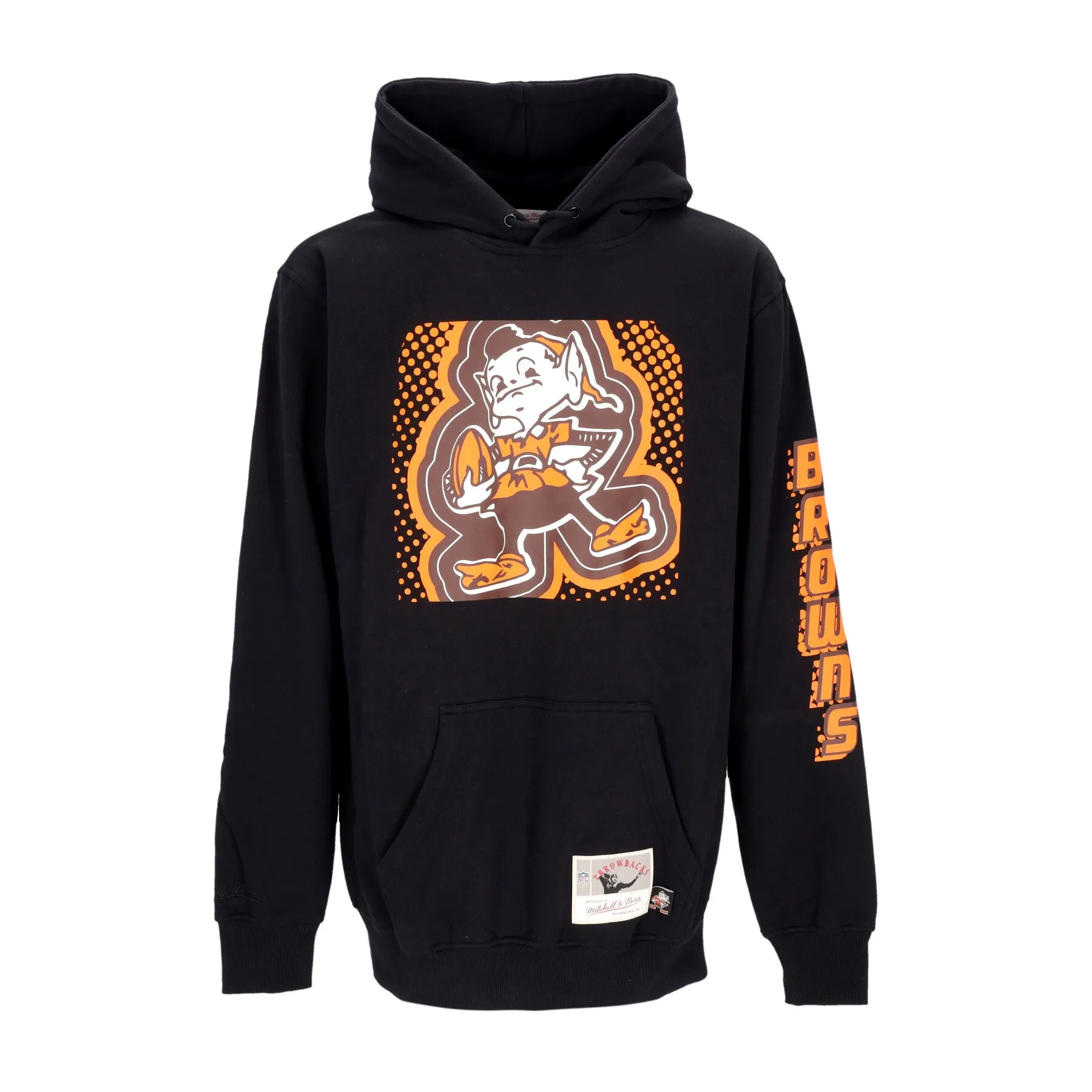 Felpa Cappuccio Uomo Nfl Big Face 7.0 Hoodie Clebro Black