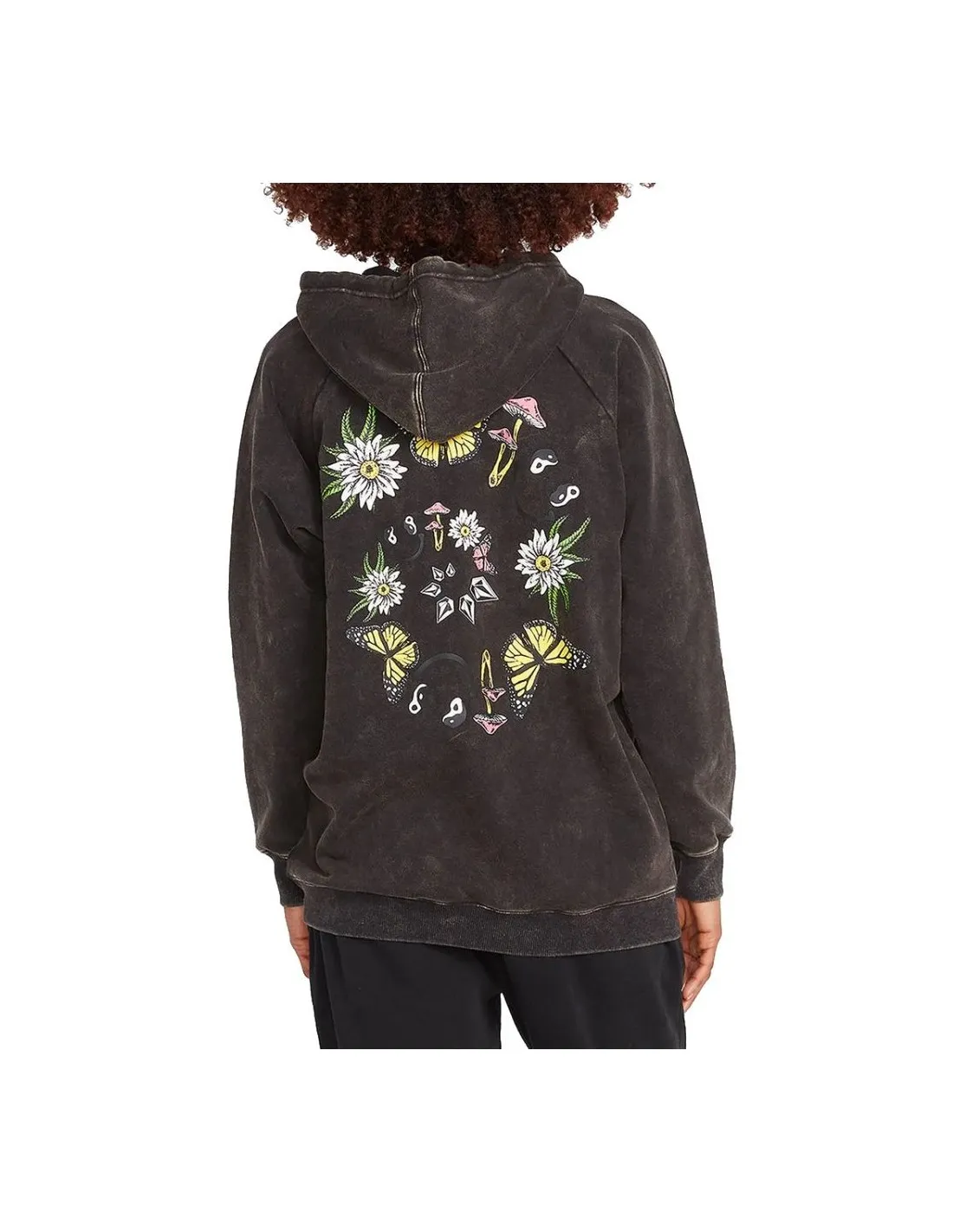 Felpa con cappuccio Volcom Truly Stocked BF nera
