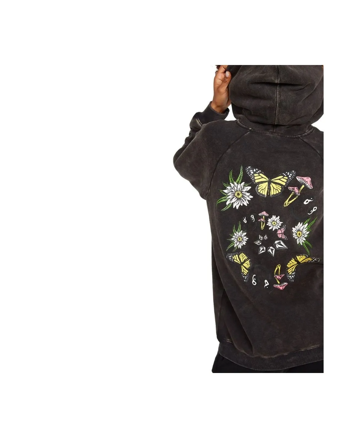 Felpa con cappuccio Volcom Truly Stocked BF nera
