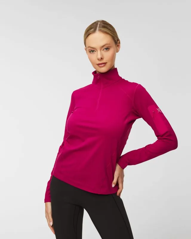 Felpa da donna Arcteryx RHO LT Zip Neck W
