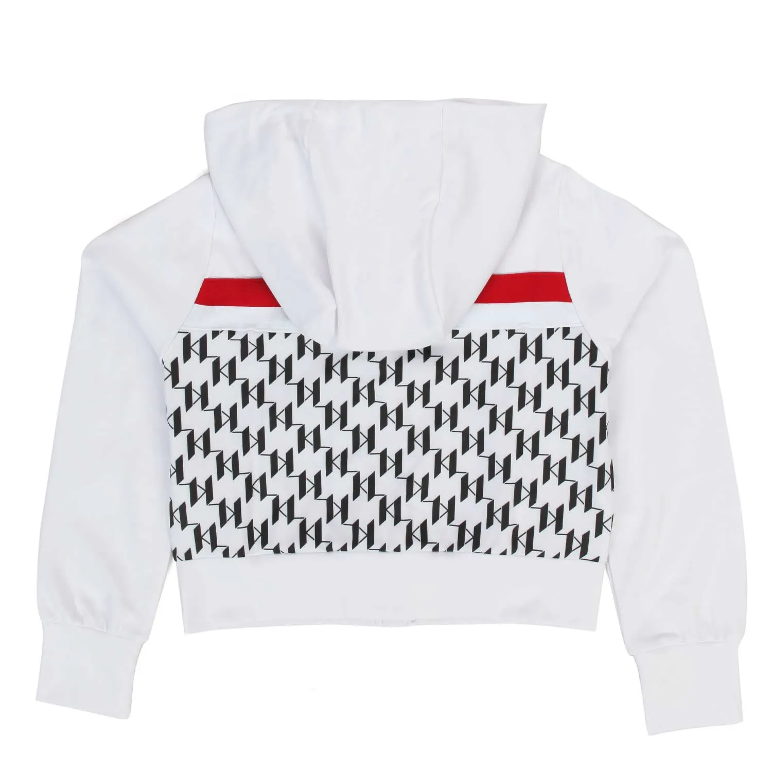 Felpa Hoodie Bianca, Nera E Rossa Bambina E Teen