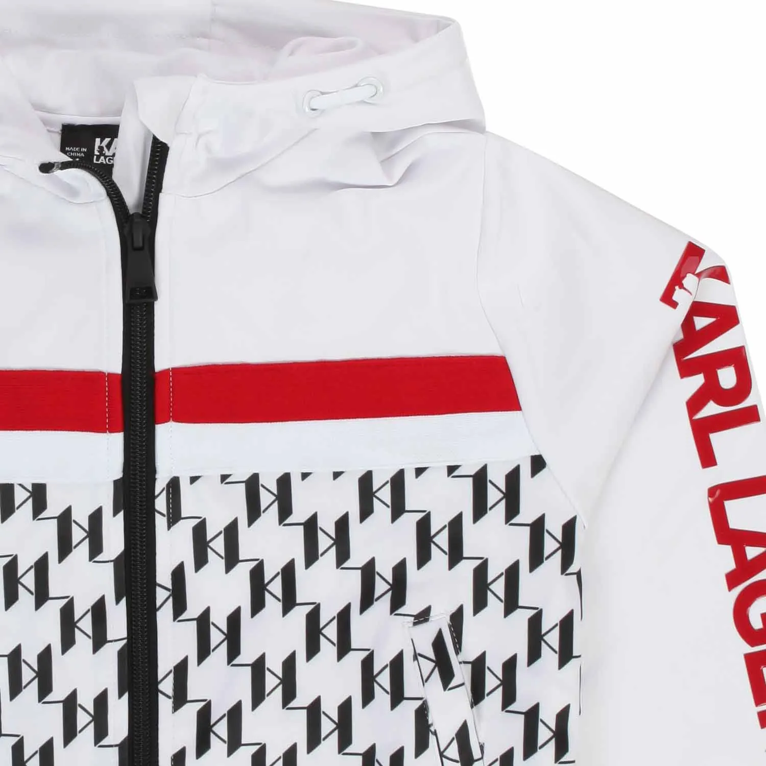 Felpa Hoodie Bianca, Nera E Rossa Bambina E Teen