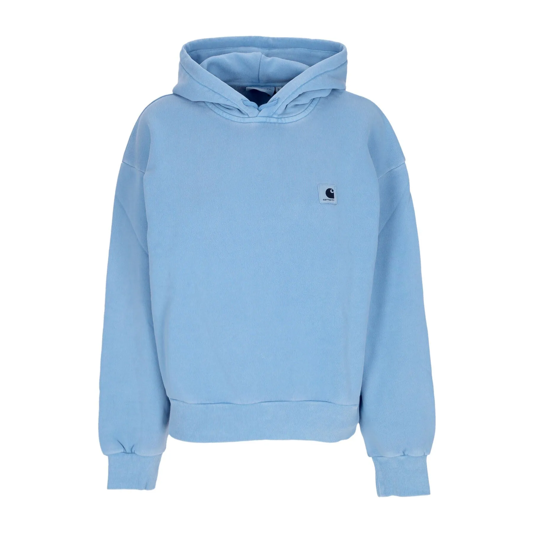 Felpa Leggera Cappuccio Donna W Hooded Nelson Sweatshirt Piscine Garment Dyed