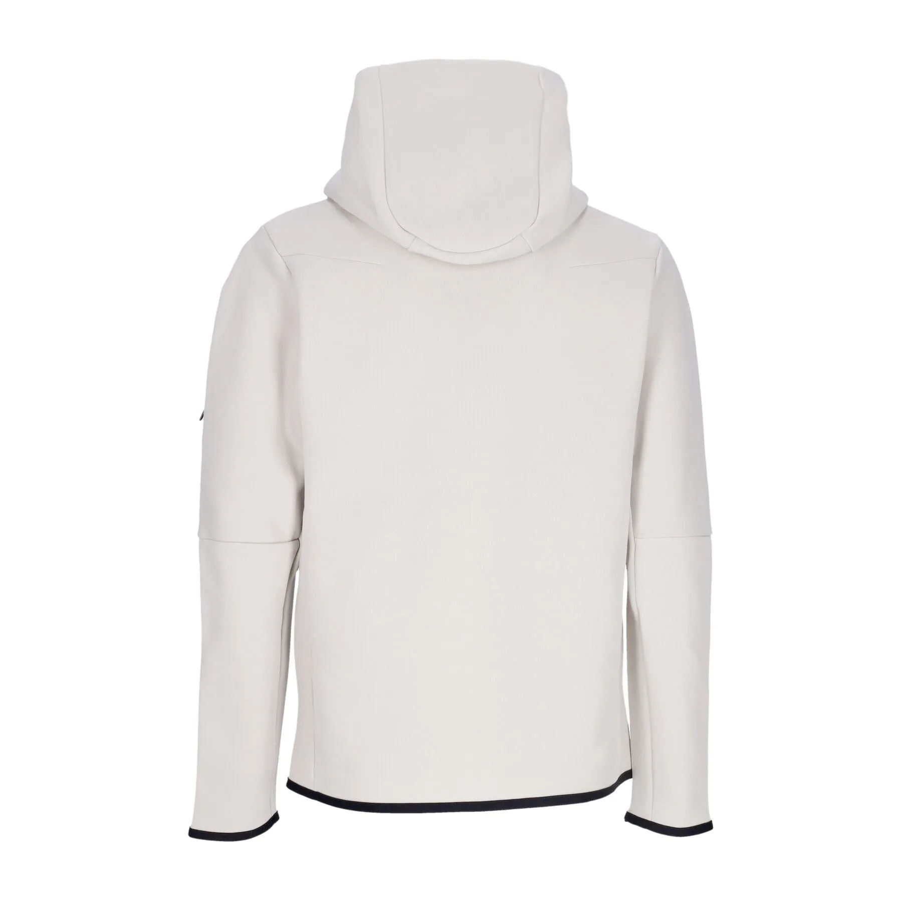 Felpa Leggera Cappuccio Zip Uomo Sportswear Tech Fleece Hoodie Light Bone/black