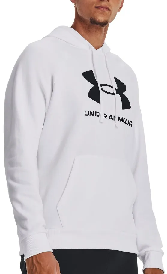 Felpe con cappuccio Under Armour UA Rival Fleece Logo HD-WHT