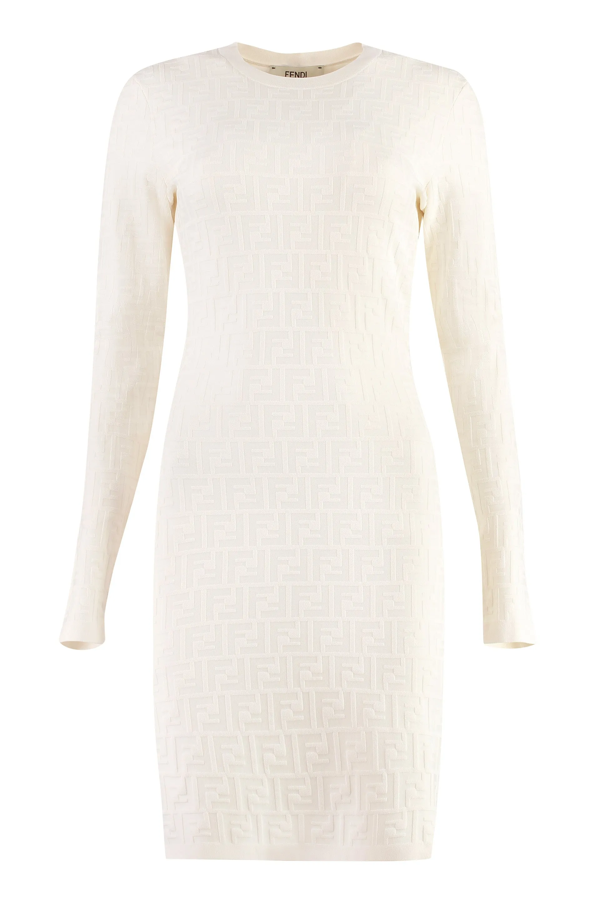 Fendi Mini-abito in maglia jacquard
