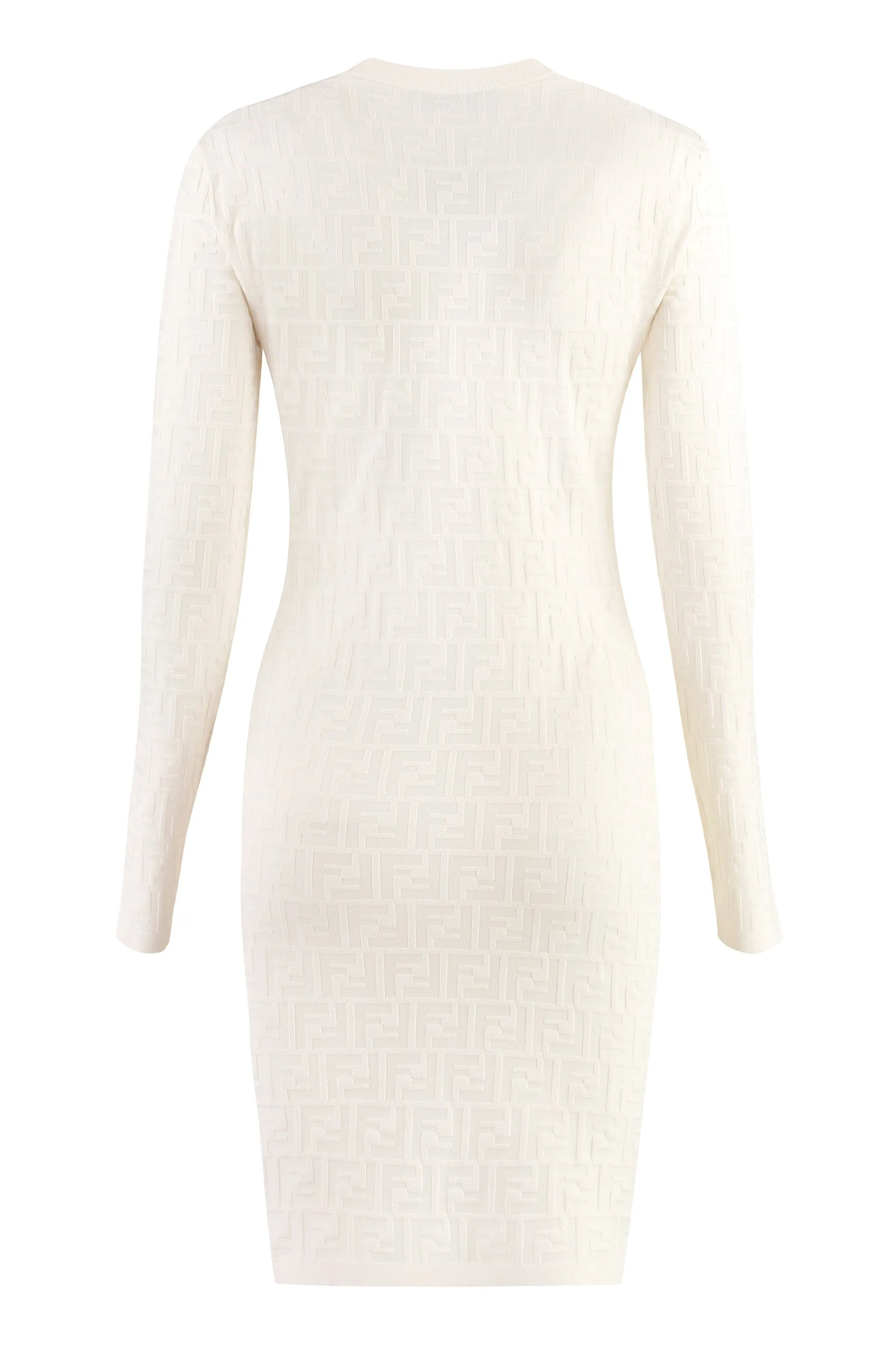 Fendi Mini-abito in maglia jacquard