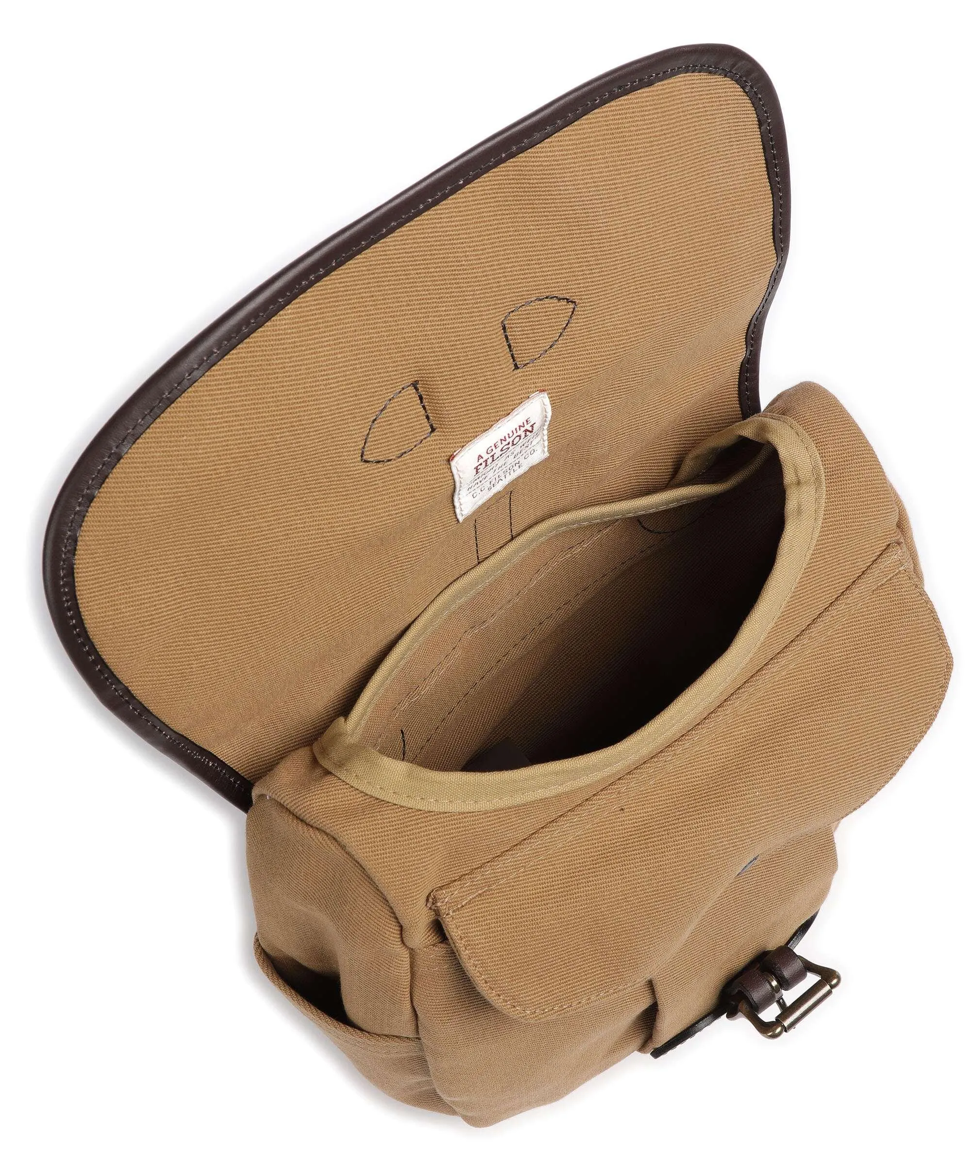  Filson Rugged Twill Borsa a tracolla cotone marrone chiaro  
