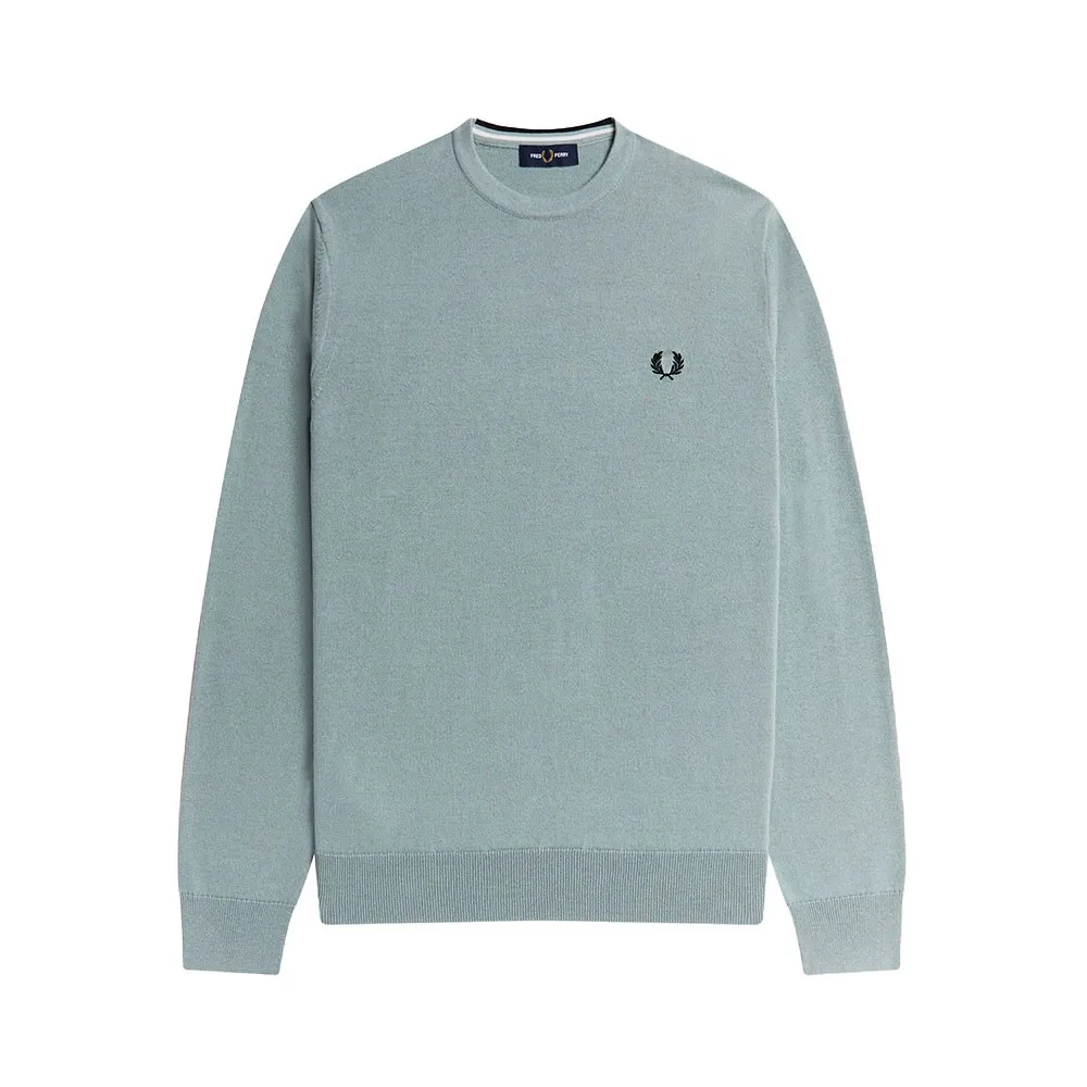 Fred Perry Maglione Girocollo Azzurro Uomo