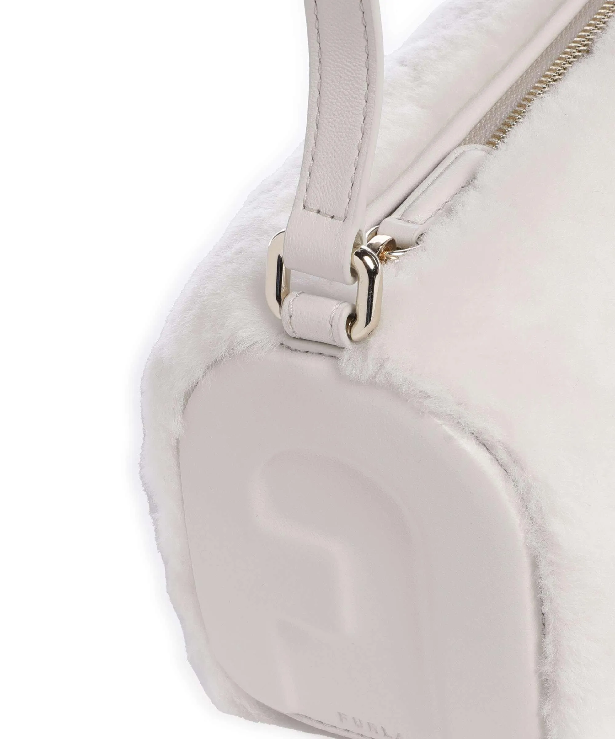  Furla Dalia L Borsa a tracolla tissu, pelle granulata bianco  