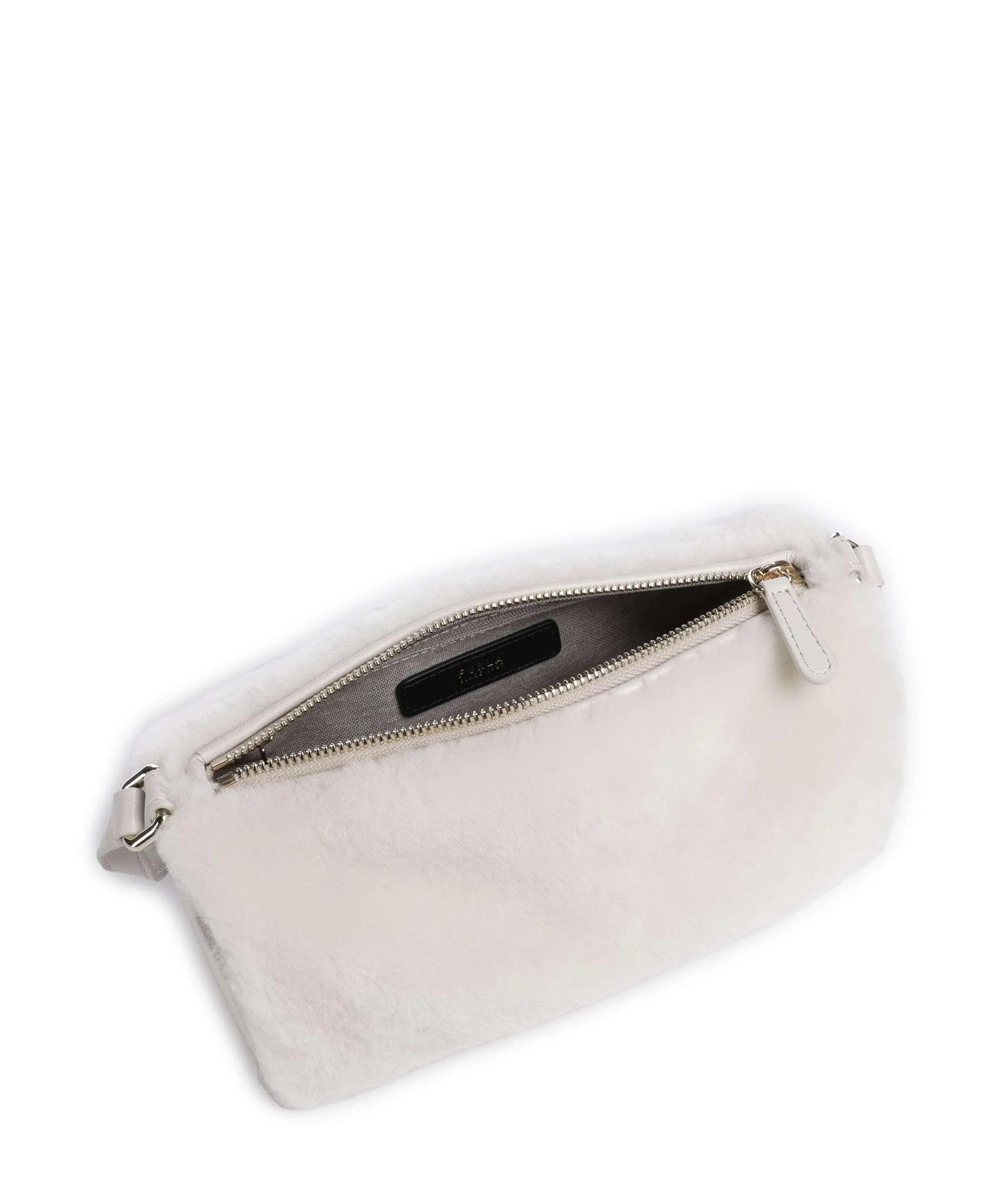  Furla Dalia L Borsa a tracolla tissu, pelle granulata bianco  