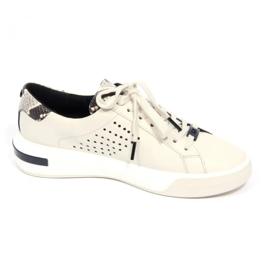 G5430 sneaker donna MICHAEL KORS CODIE LACE UP cream shoe woman
