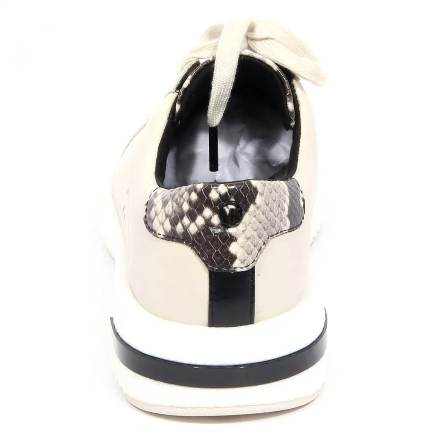 G5430 sneaker donna MICHAEL KORS CODIE LACE UP cream shoe woman