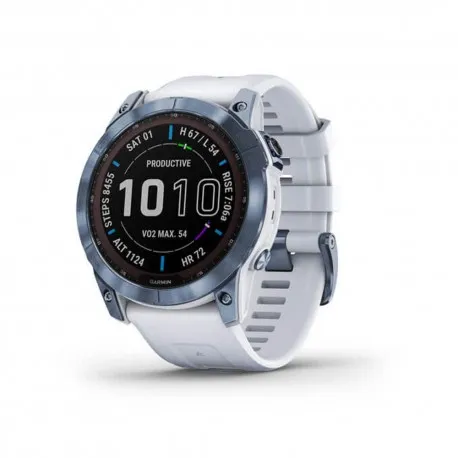 Garmin Fenix 7X Sapphire Mineral Blue Ti/Whitstone