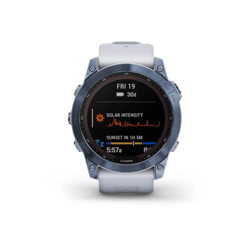Garmin Fenix 7X Sapphire Mineral Blue Ti/Whitstone