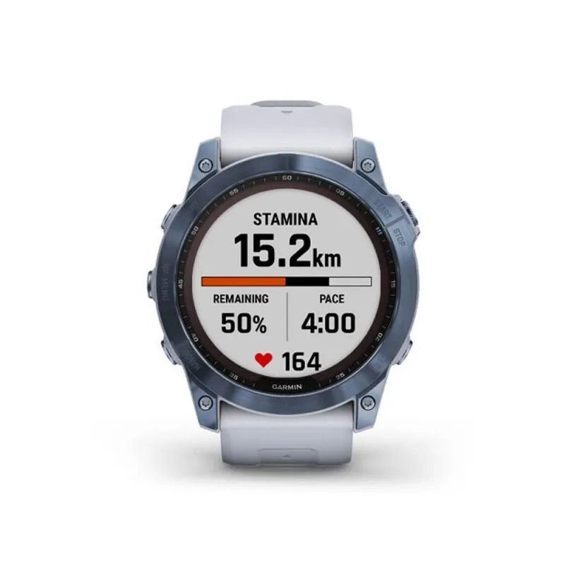 Garmin Fenix 7X Sapphire Mineral Blue Ti/Whitstone