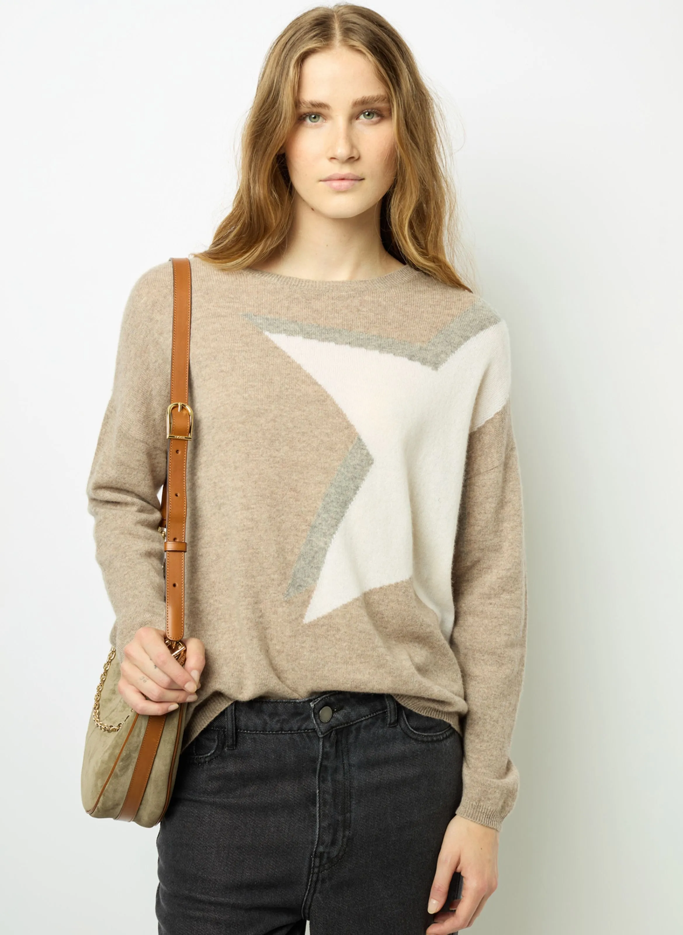  GERARD DAREL   JANELA - Maglione a girocollo in cachemire | Beige