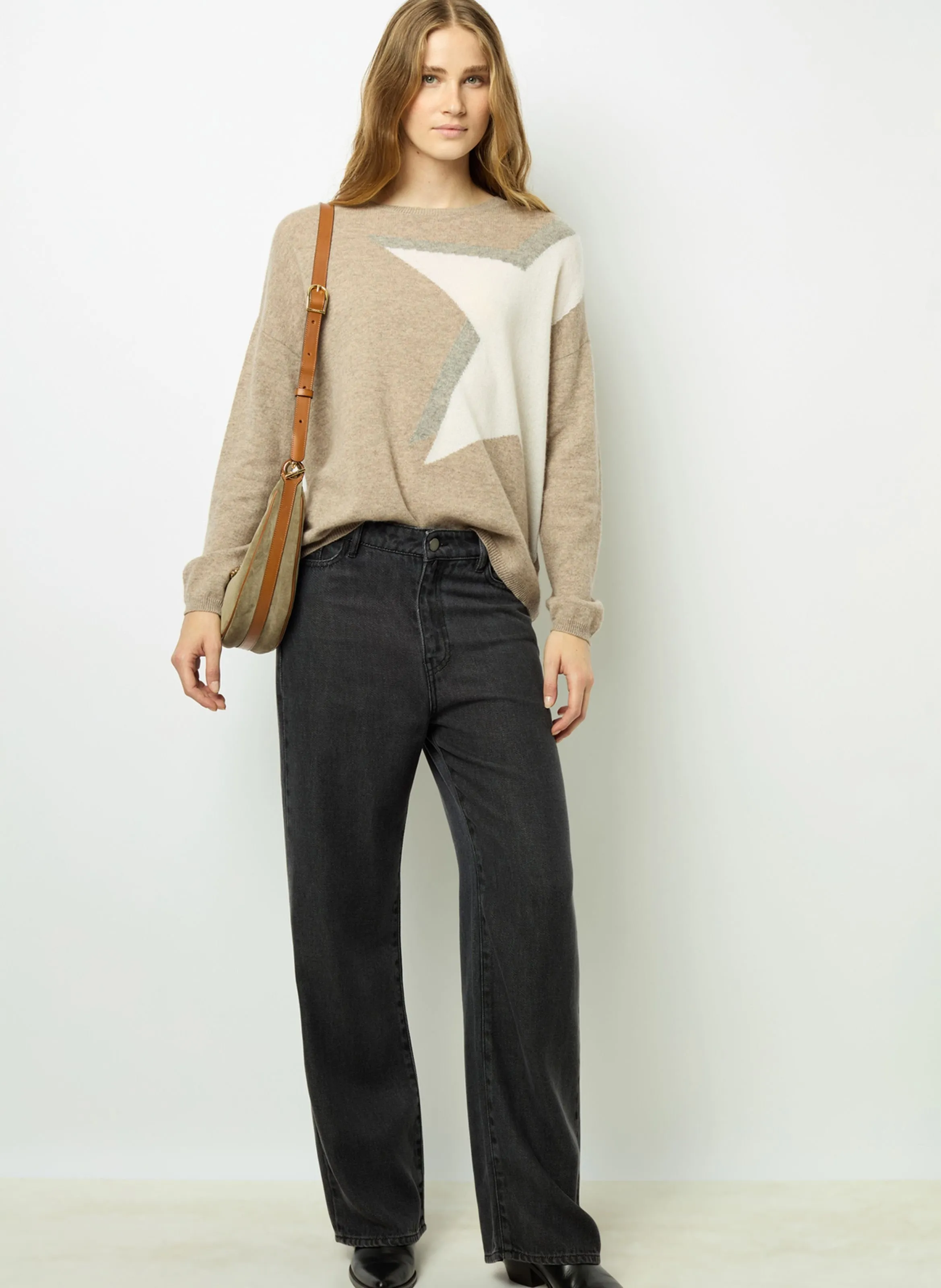  GERARD DAREL   JANELA - Maglione a girocollo in cachemire | Beige