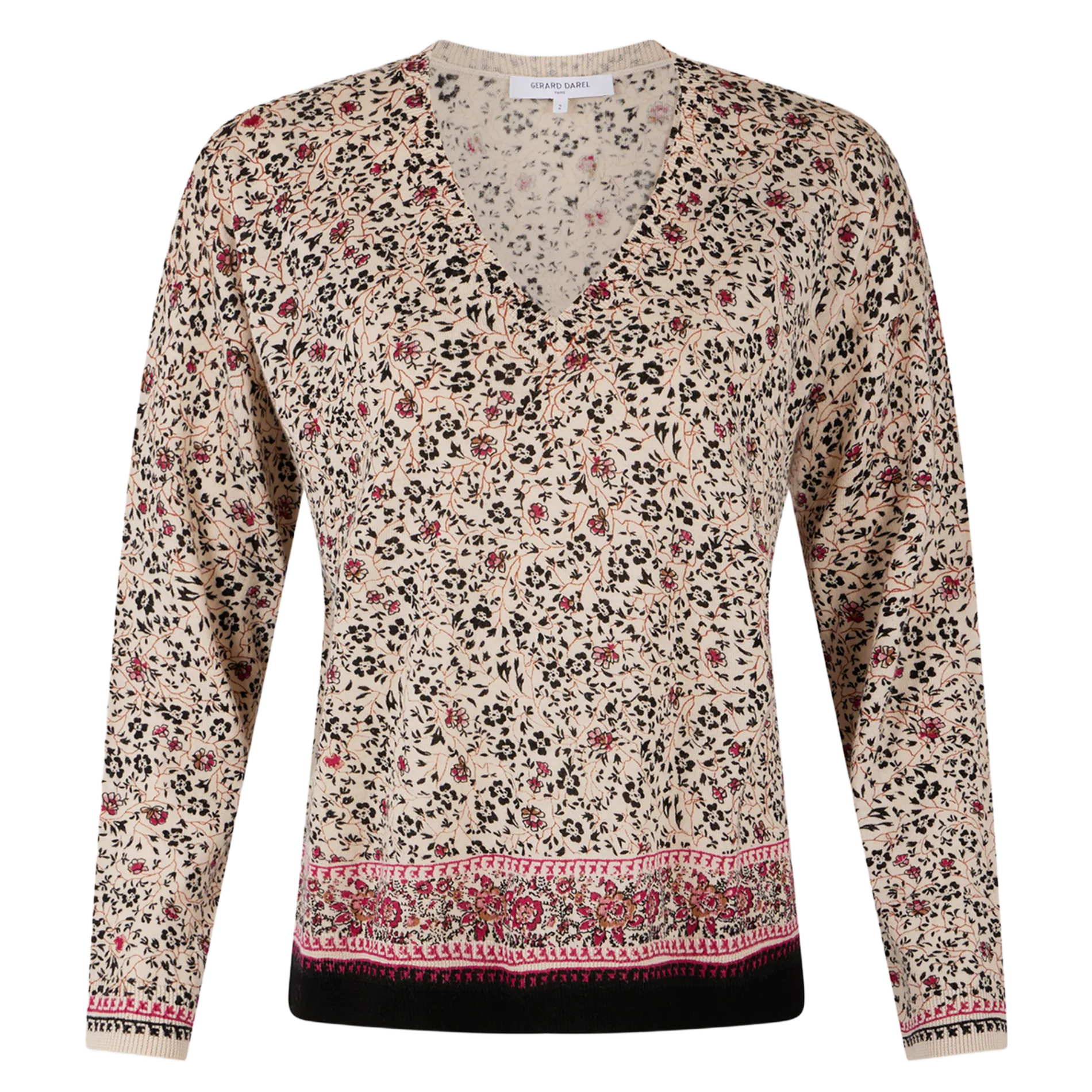  GERARD DAREL   JOSIANE - Maglione collo a V in lana | Beige