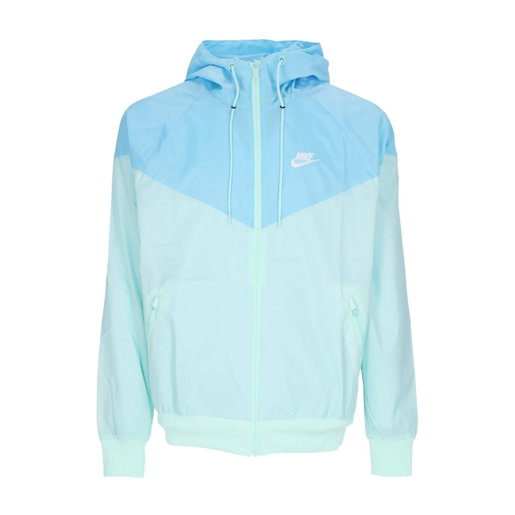 Giacca a Vento Uomo Sportswear Woven Lined Windrunner Hooded Jacket Mint Foam/blue Chili/white