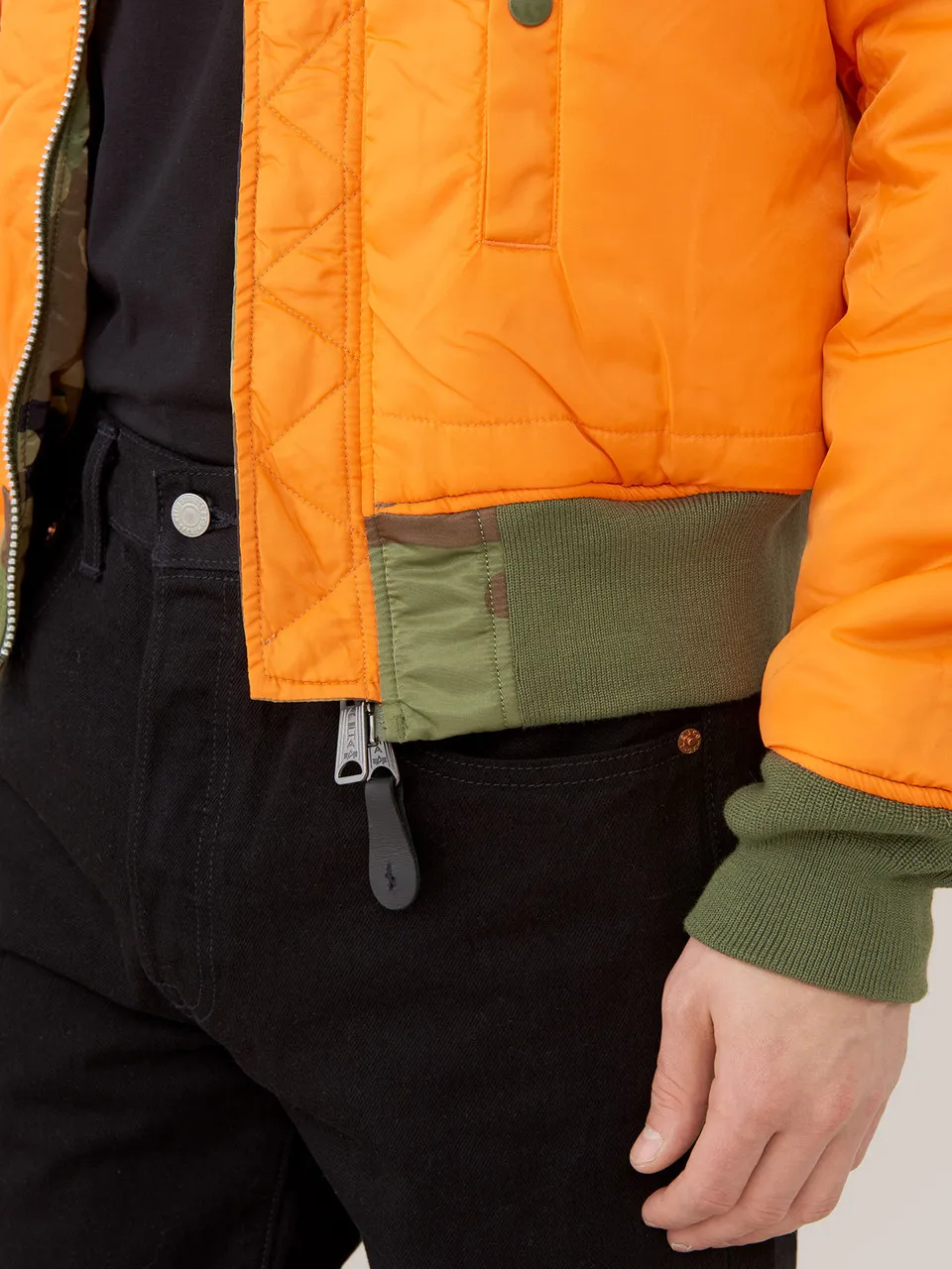 Giacca da volo slim fit Alpha Industries Ma-1 mimetica bosco