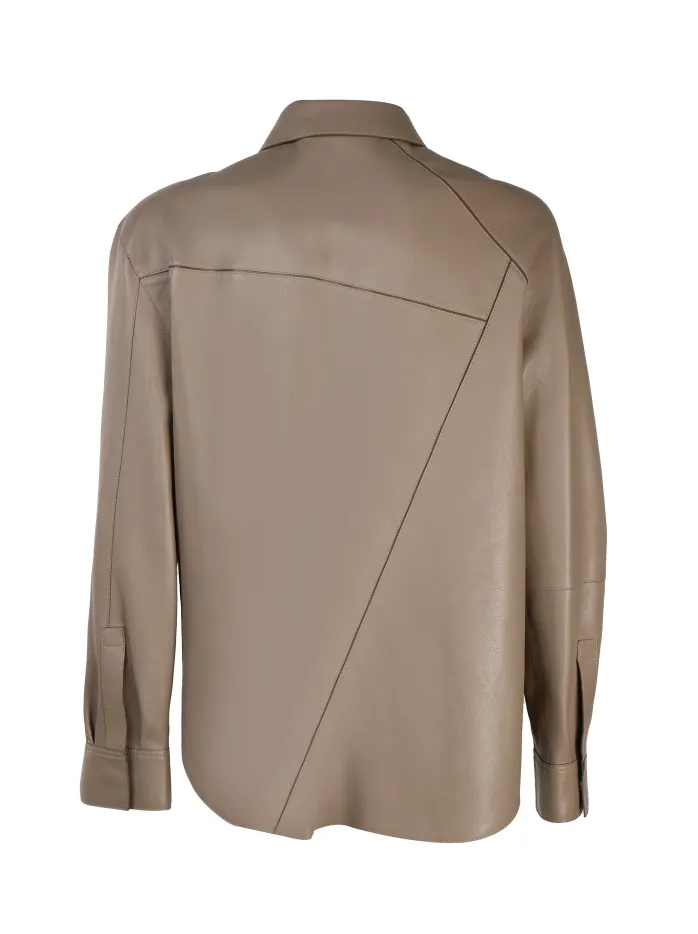 GIACCA PUZZLE IN PELLE