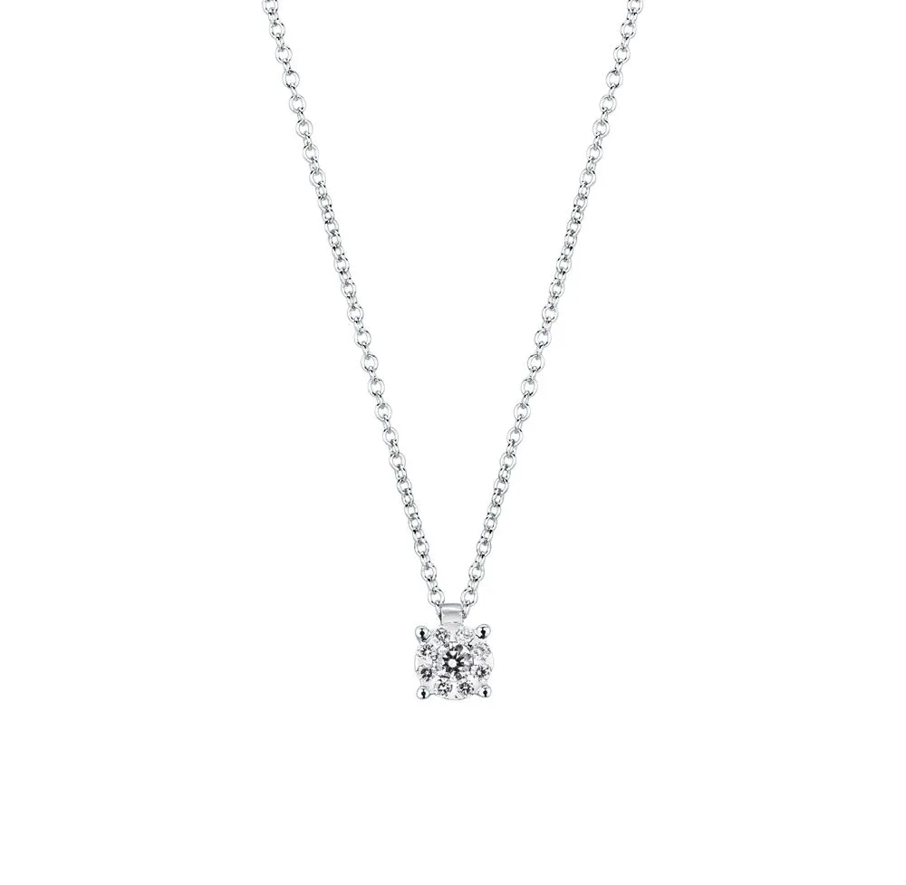 Girocollo punto luce multipietra diamanti 0,17ct Mirco Visconti