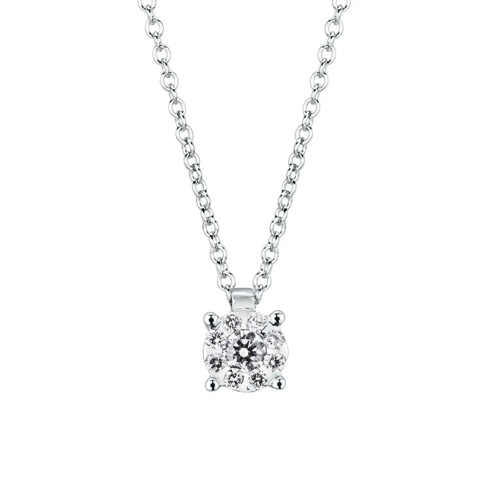 Girocollo punto luce multipietra diamanti 0,17ct Mirco Visconti