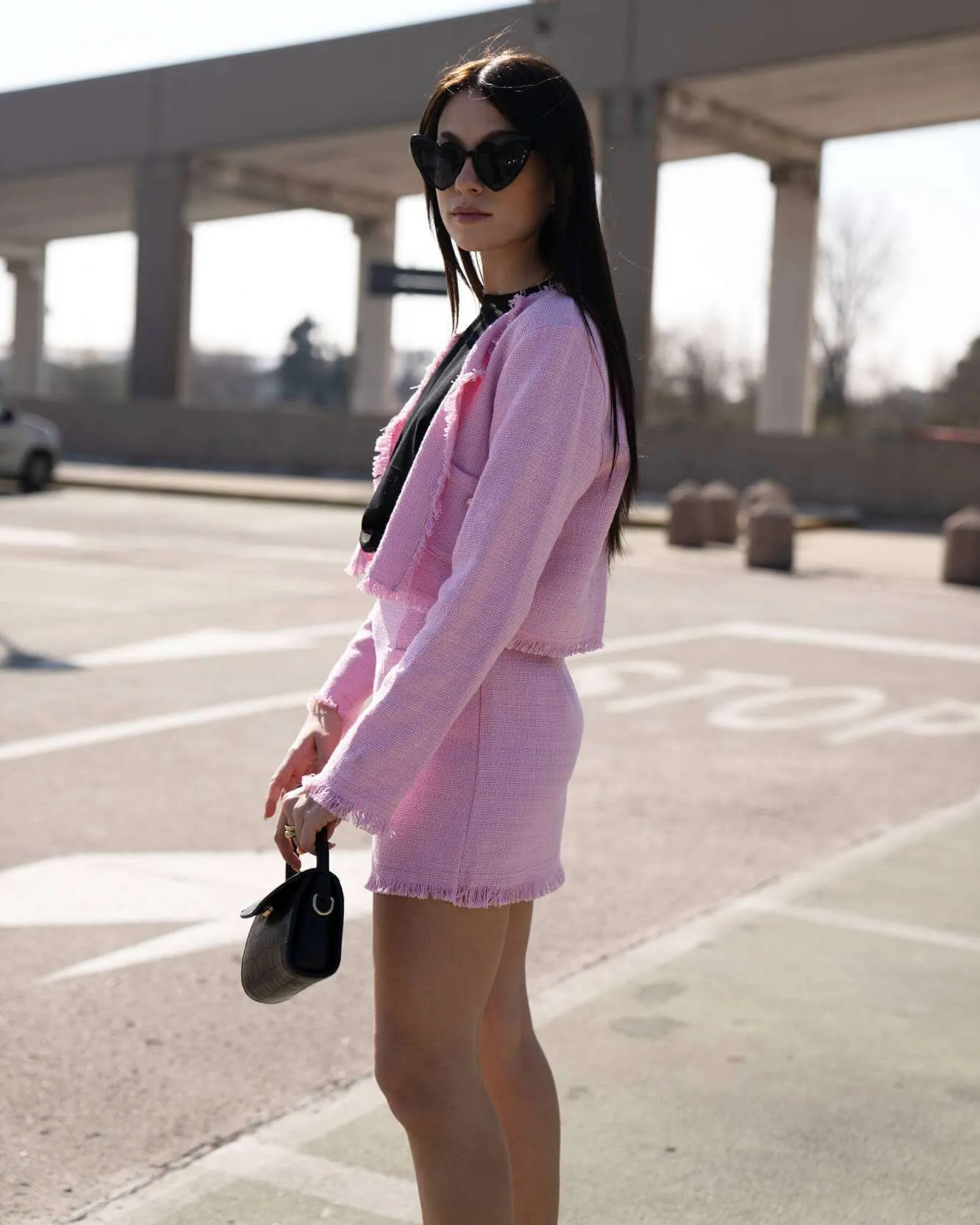 Gonna in tweed - Rosa