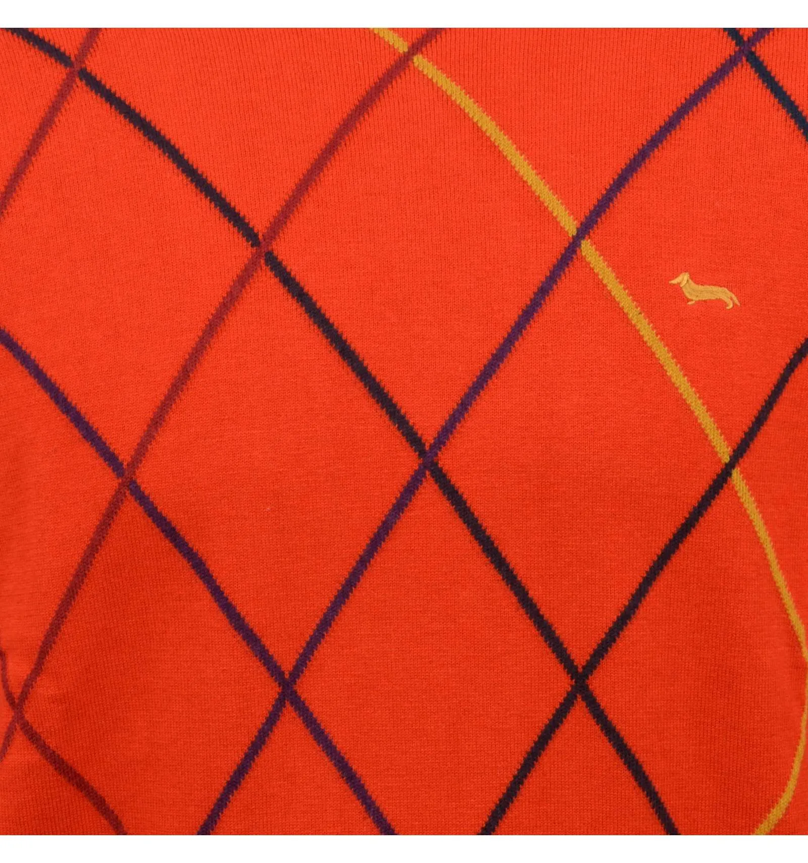 HARMONT & BLAINE uomo maglia paricollo rombi rosso HRI466 030788 523