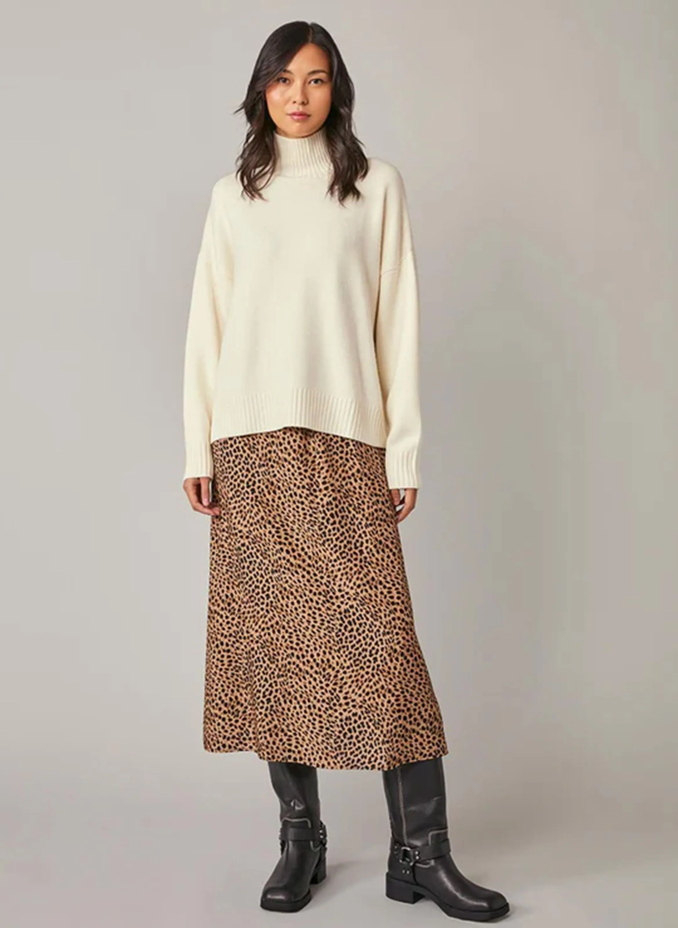  HARRIS WILSON   ENOCE - Maglione oversize a collo alto | Bianco