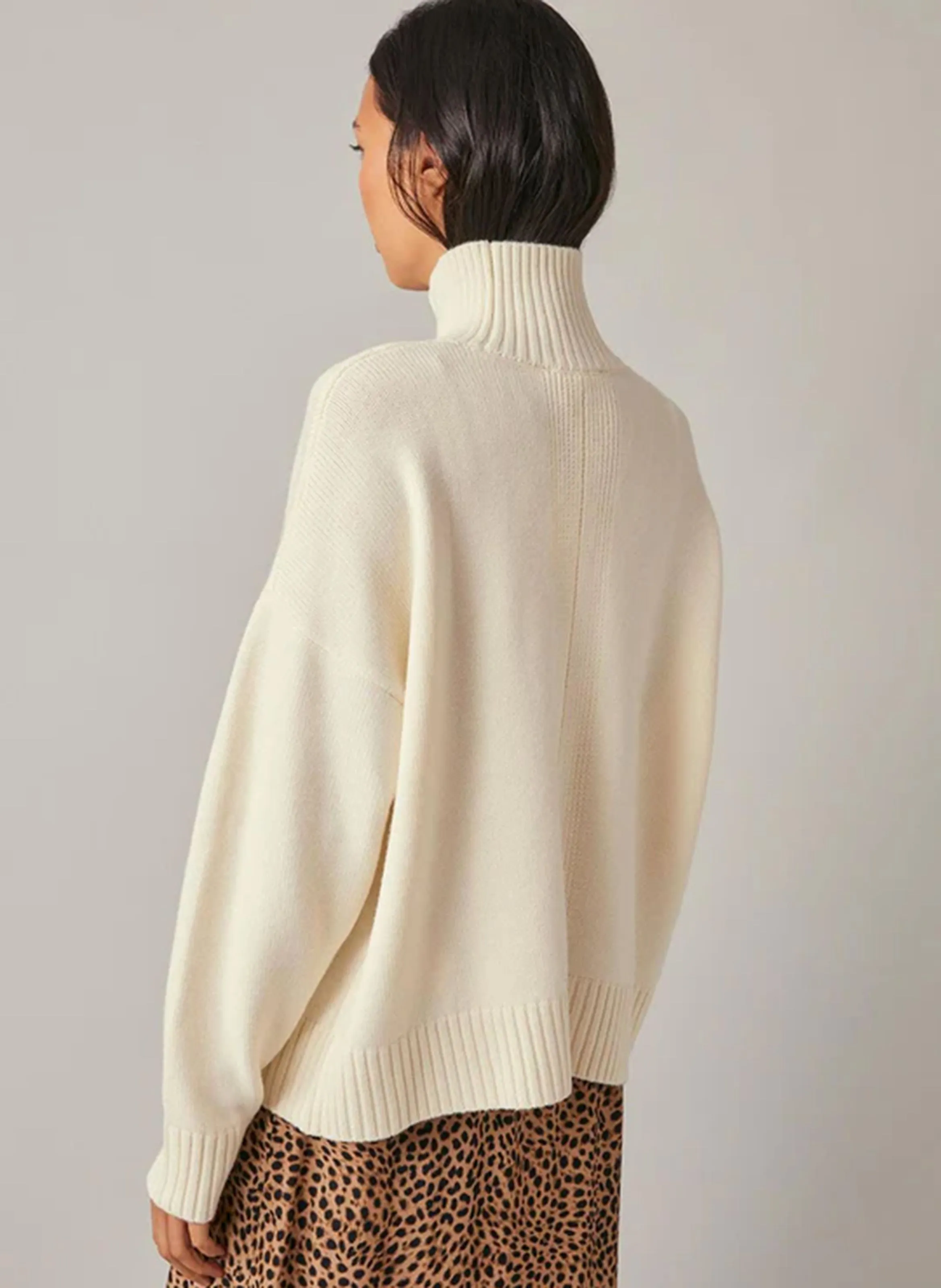  HARRIS WILSON   ENOCE - Maglione oversize a collo alto | Bianco