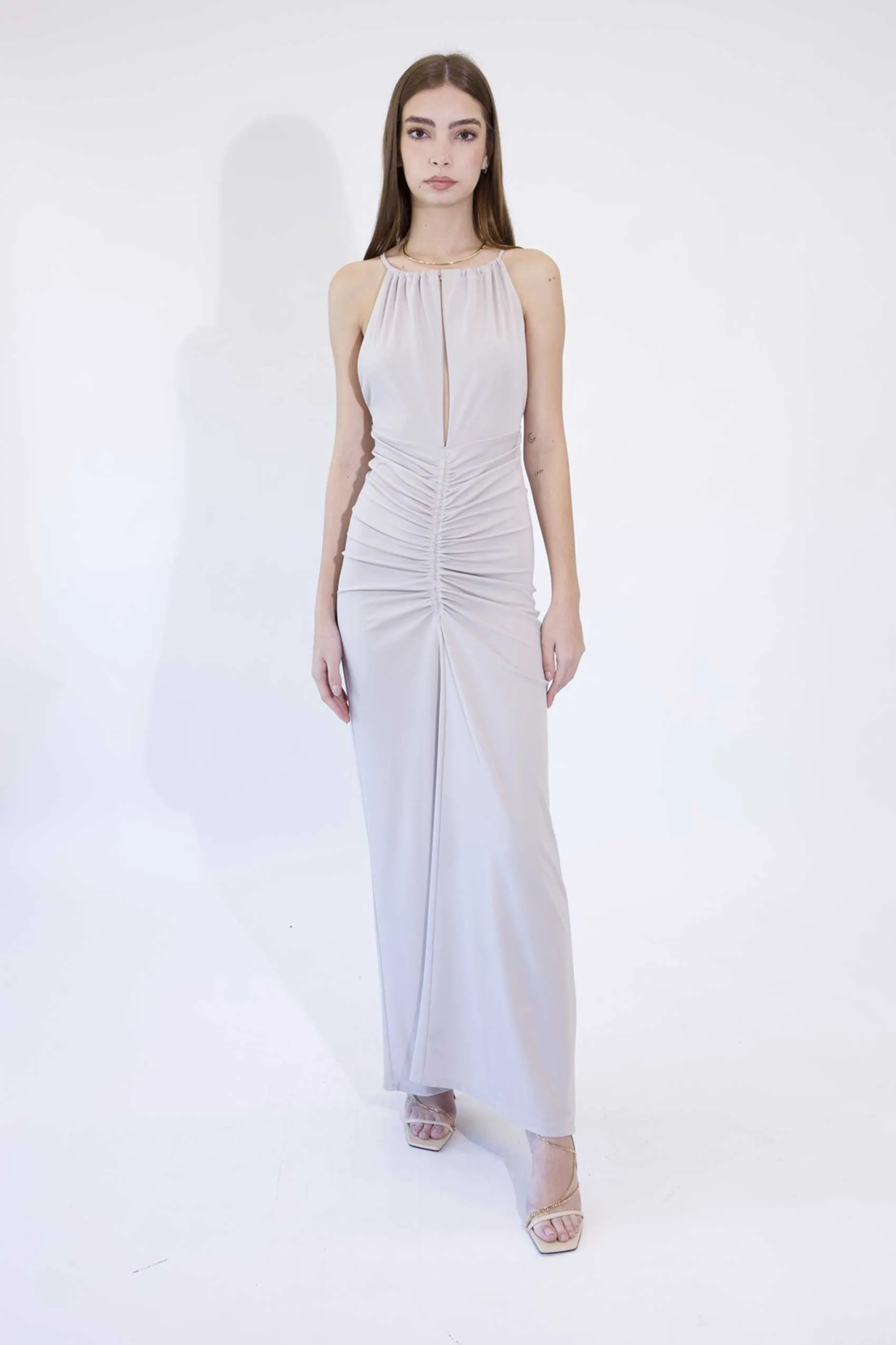 Haveone - ABITO CON COULISSE E ARRICCI sabbia