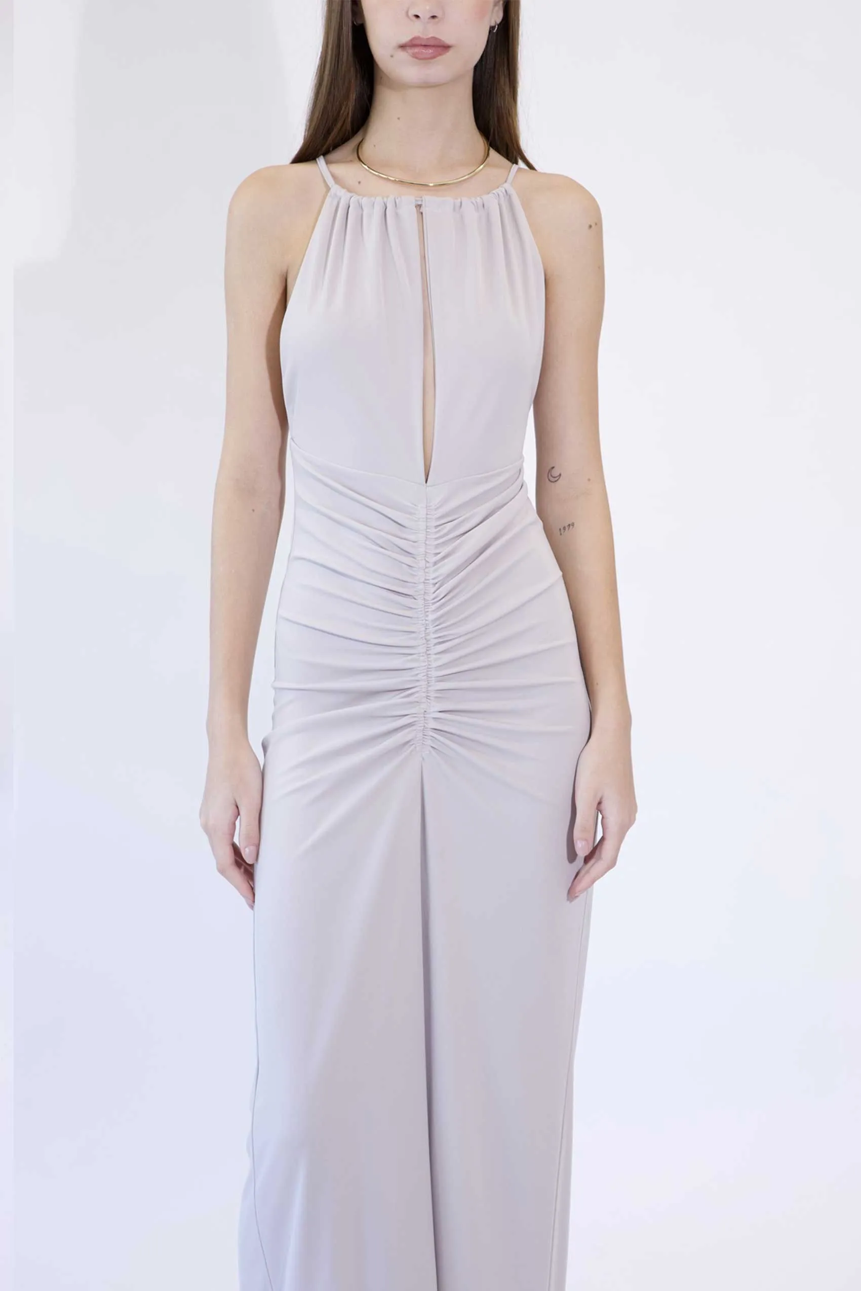 Haveone - ABITO CON COULISSE E ARRICCI sabbia