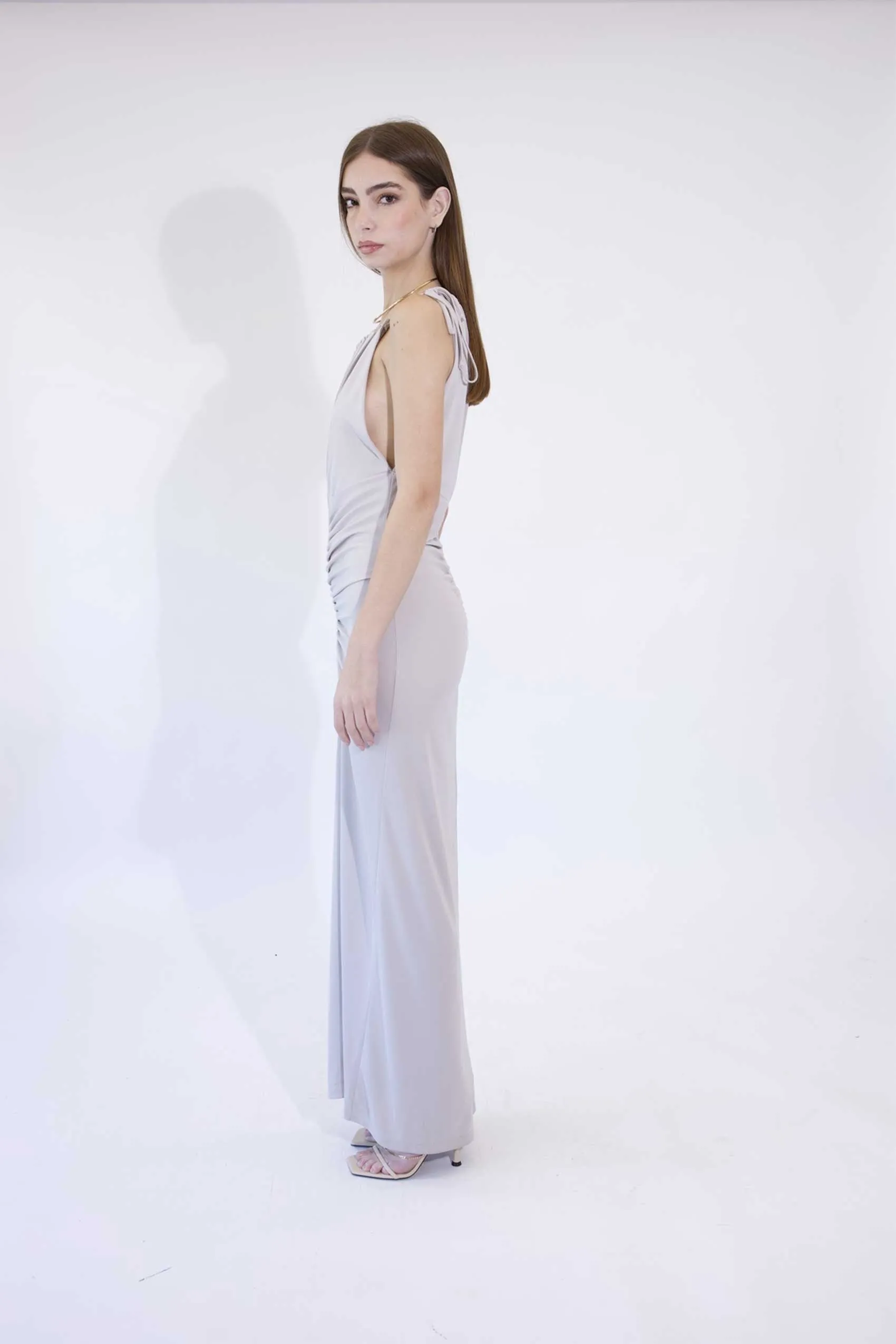 Haveone - ABITO CON COULISSE E ARRICCI sabbia
