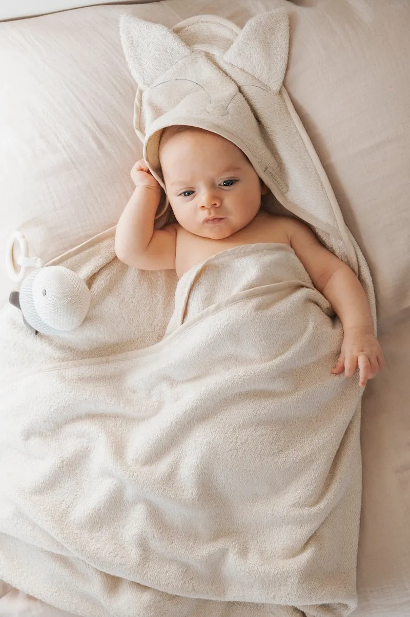 Hooded towel ears XL Fox - ALMOND 159 - emotional