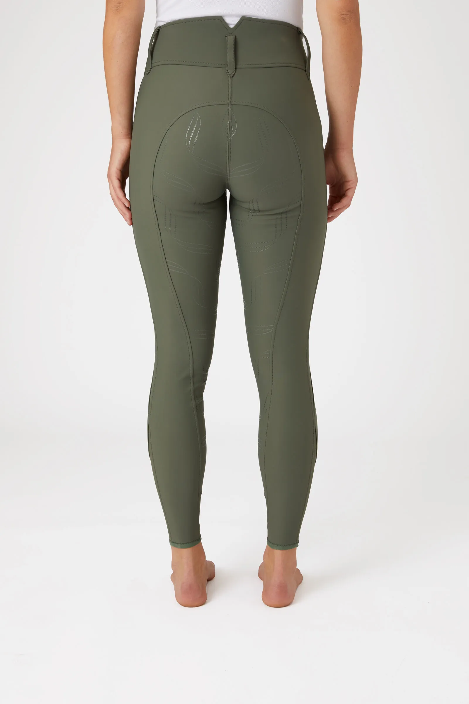 Horze Indira Pantaloni da equitazione a vita alta con full seat da donna